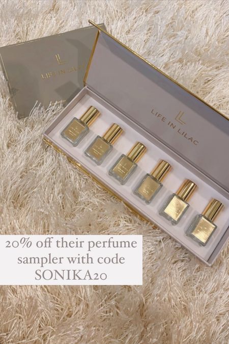 Perfume sampler
Discount code 

#LTKbeauty #LTKsalealert #LTKunder50