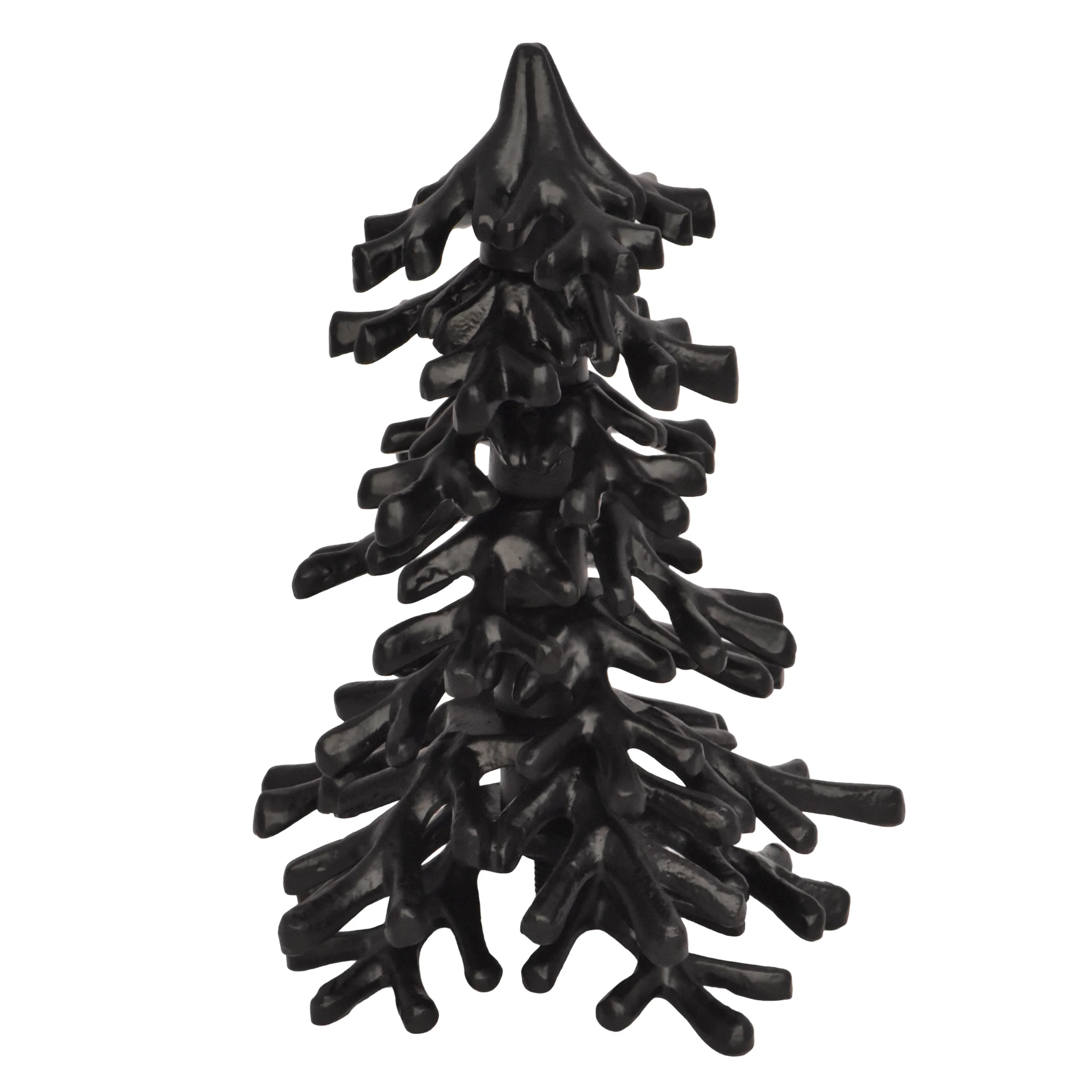 Metal Christmas Tree Decoration, Black, 9.25", by Holiday Time | Walmart (US)