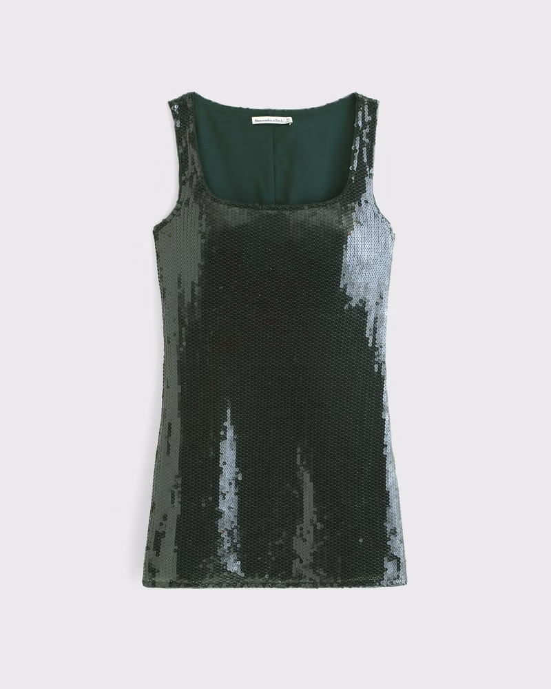 Women's Sequin Squareneck Mini Dress | Women's Dresses & Jumpsuits | Abercrombie.com | Abercrombie & Fitch (US)