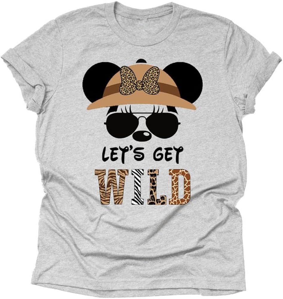 Let's Get Wild, Animal Kingdom Shirt, Safari Shirt Casual Short Sleeve Shirt | Amazon (US)