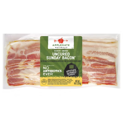 Applegate Natural Uncured Sunday Bacon - 8oz | Target