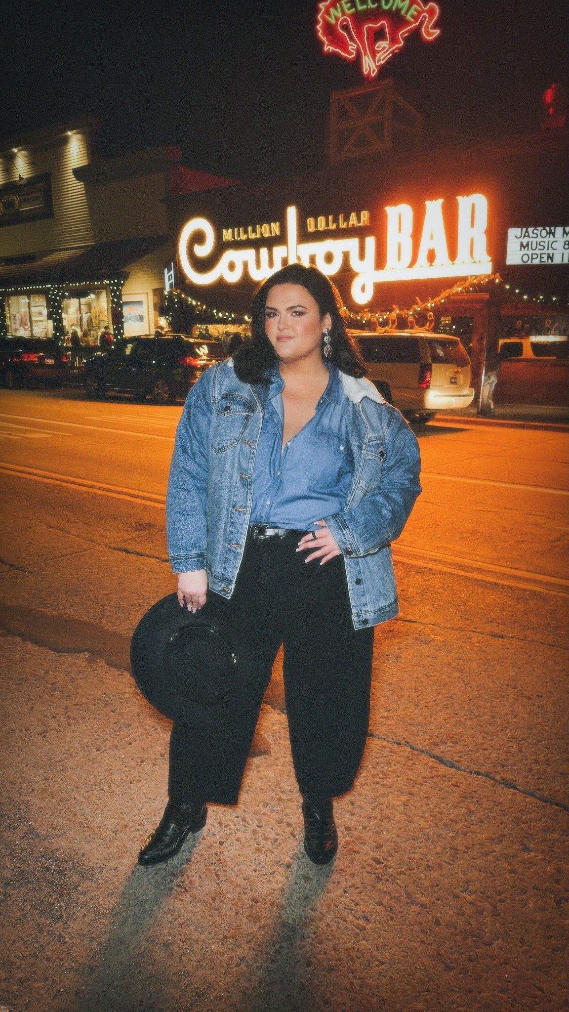 The cutest @torrid outfit for western nights on the town! Jacket was SO WARM 

#LTKPlusSize #LTKSaleAlert #LTKFindsUnder50