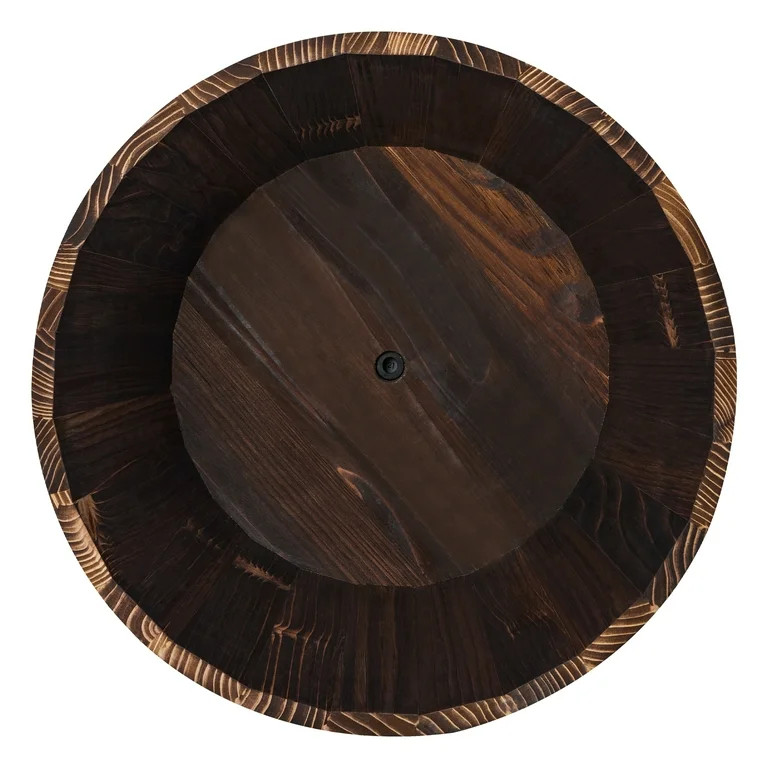 Better Homes & Gardens 17 in Wood Whiskey Barrel Planter | Walmart (US)