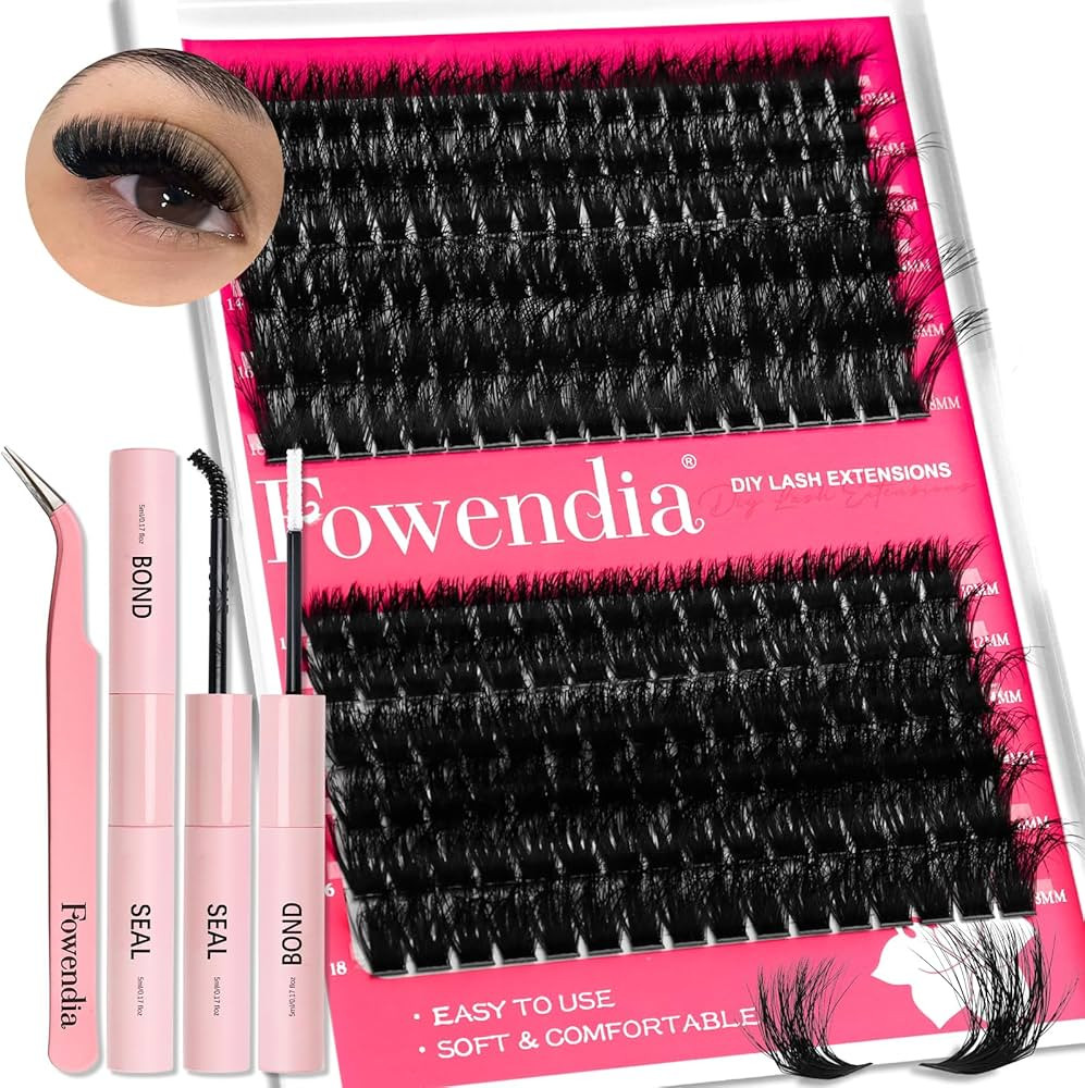 Lash Clusters Kit Fluffy 80D 100D Individual Lashes D Curl Cluster Eyelash Extensions 10-18mm DIY... | Amazon (US)