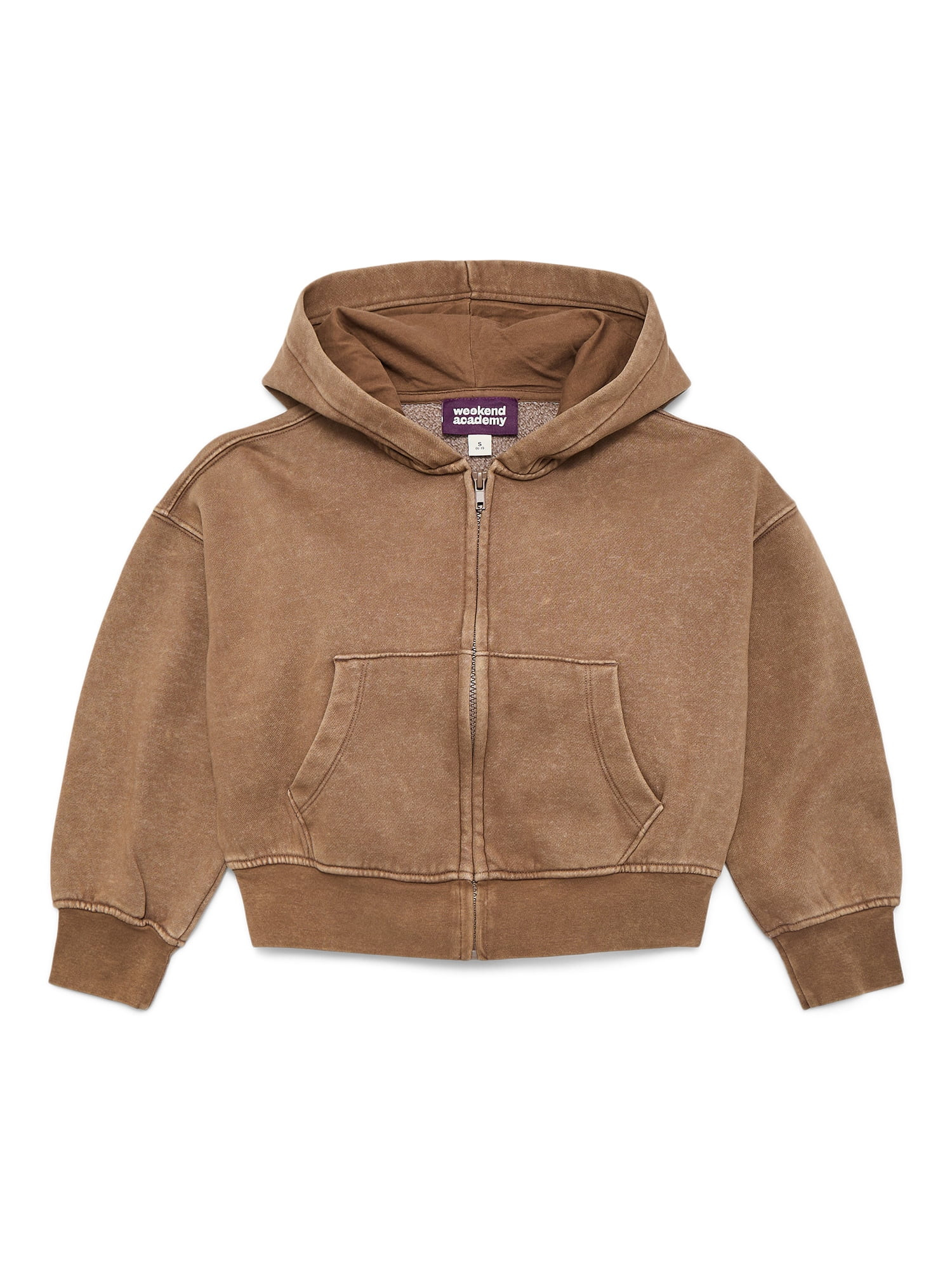 Weekend Academy Boys Fleece Zip Up Hoodie, Sizes 4-18 | Walmart (US)
