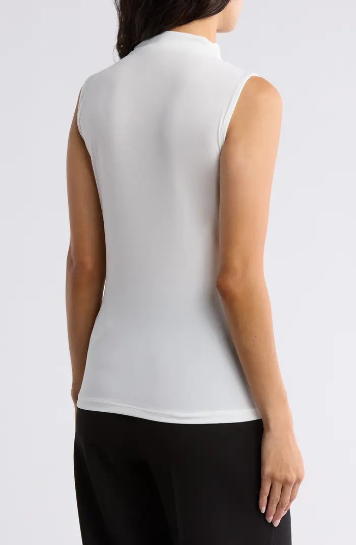 Mock Neck Sleeveless Drape Top | Nordstrom Rack