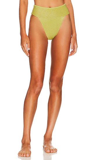 Tamarindo Bikini Bottom in Limon Sparkle | Revolve Clothing (Global)