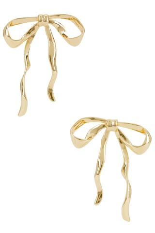 Ettika Organic Bow Earrings in Gold from Revolve.com | Revolve Clothing (Global)