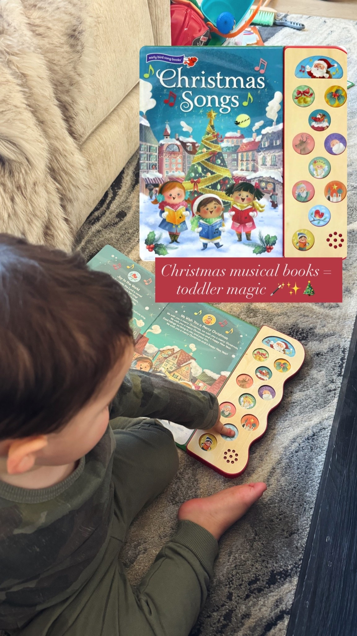 The cutest stocking stuffer or early Christmas season gift for your little one! A musical button book 📕🎄♥️🎶 

#LTKmomlife #LTKKids #LTKHoliday