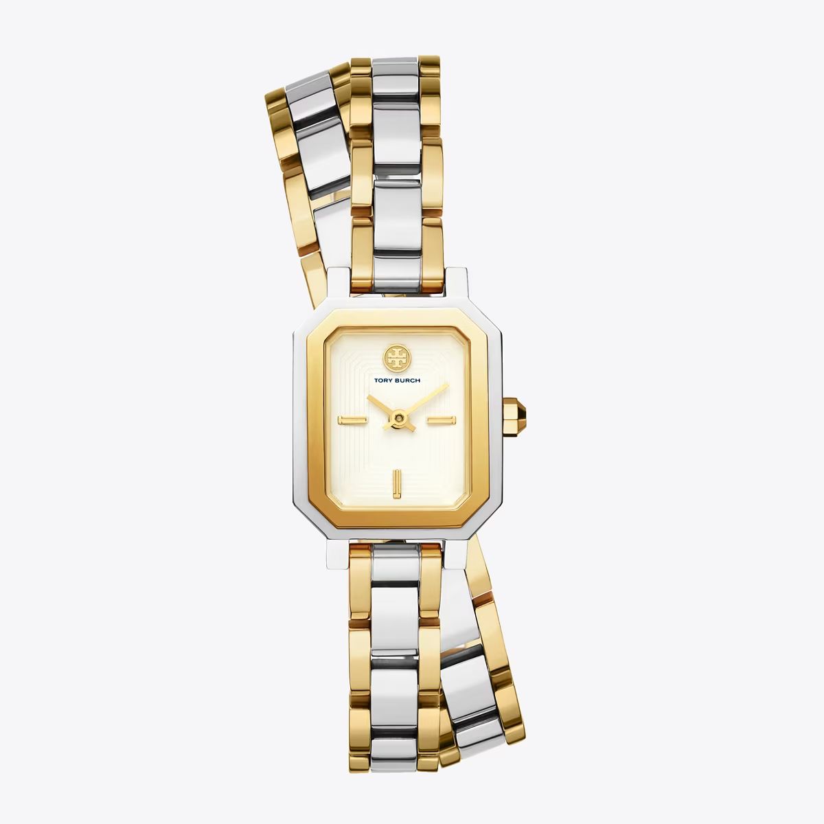 Robinson Mini Watch, Two-Tone Gold/Stainless Steel/Ivory, 22 MM | Tory Burch (US)