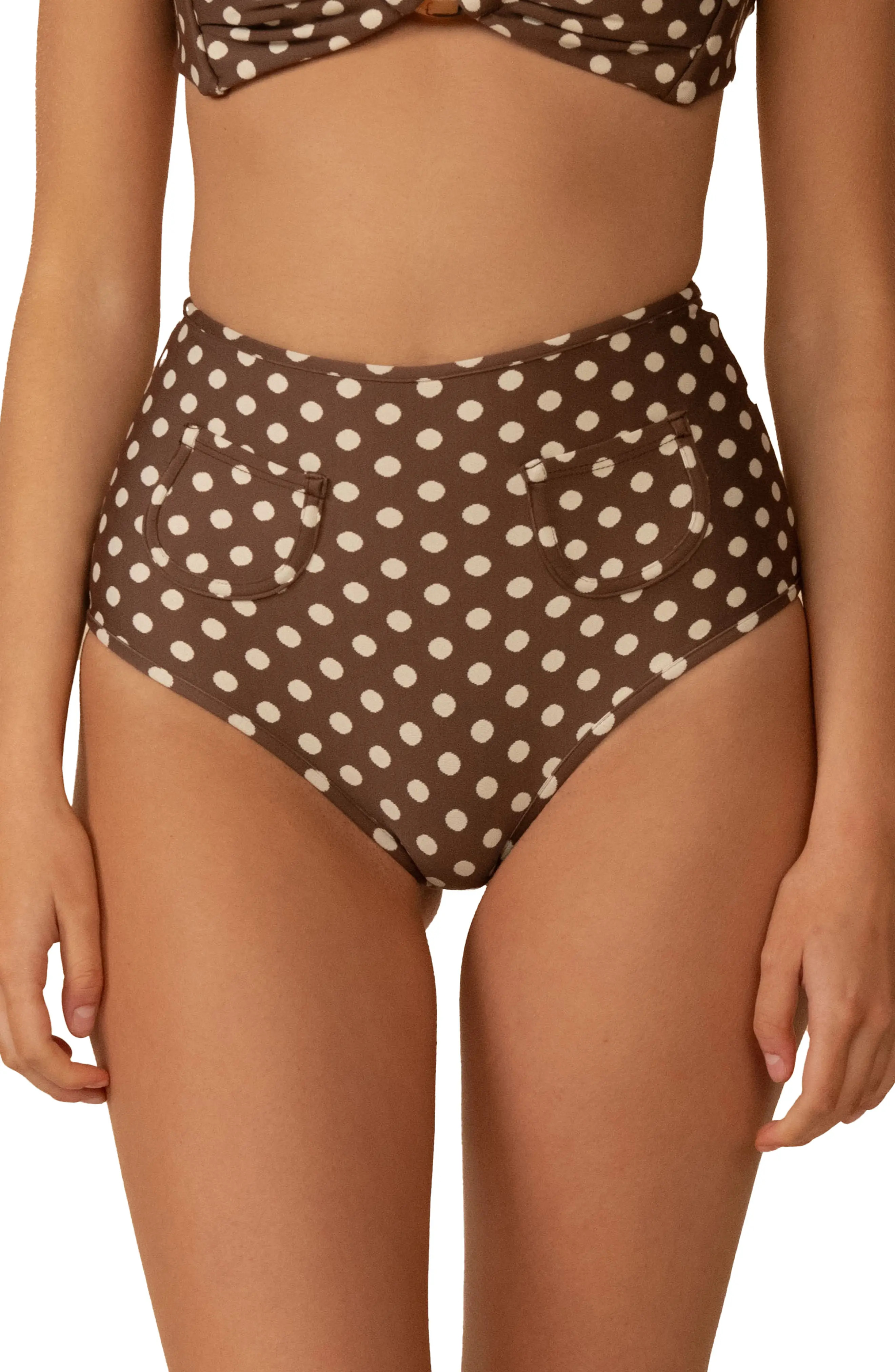 Vivian Polly High Waist Bikini Bottoms (Women) | Nordstrom | Nordstrom