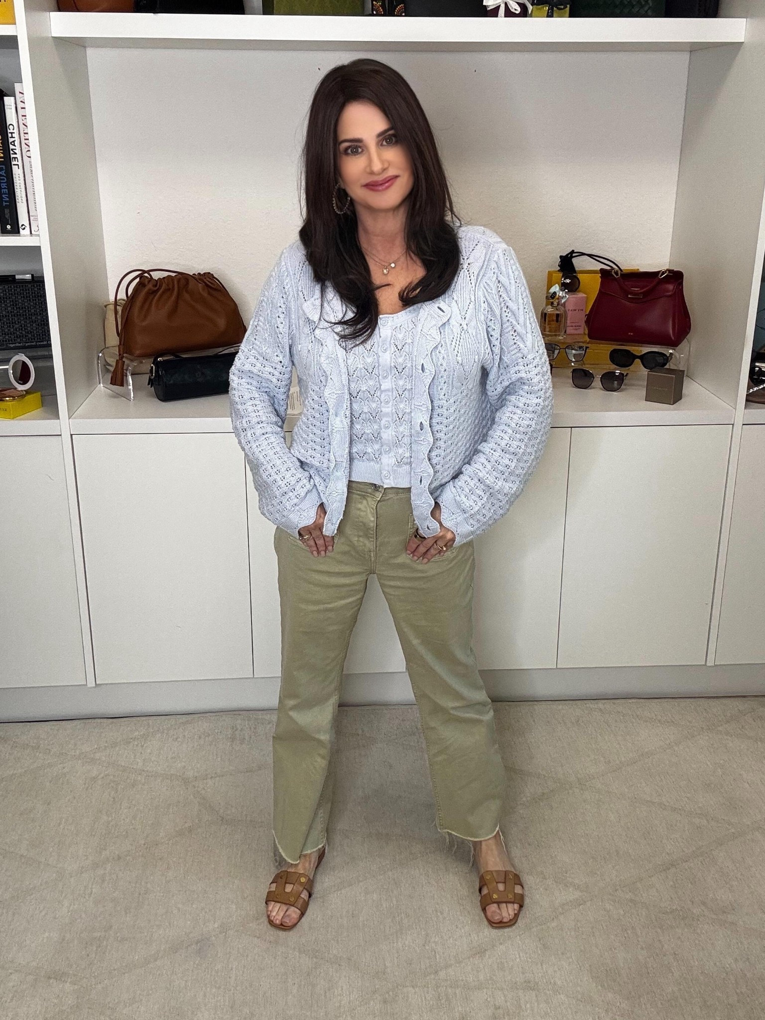 This cardi and cami are sold separately and are so well made. The crochet with scalloping is so pretty. Wearing a sm cami and a medium cardigan. Could have sized down but wanted a bigger cardi. #springlook #crochettop 

#LTKOver40 #LTKSaleAlert #LTKootd

#LTKSaleAlert #LTKPetite #LTKOver40