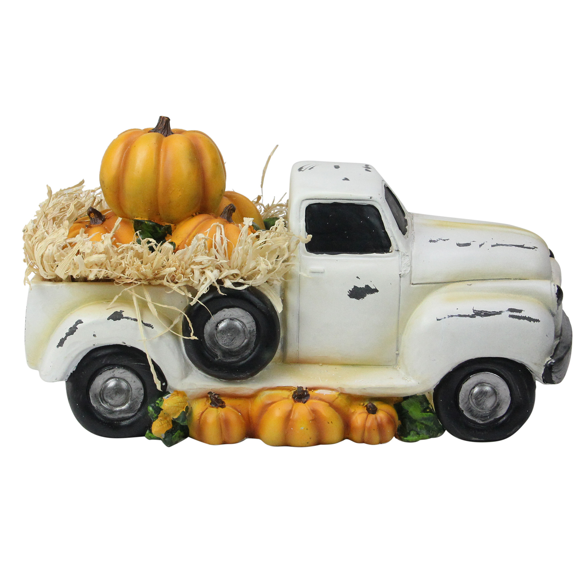 11.25" Truck Full of Pumpkins and Hay Thanksgiving Table Top Figure | Walmart (US)