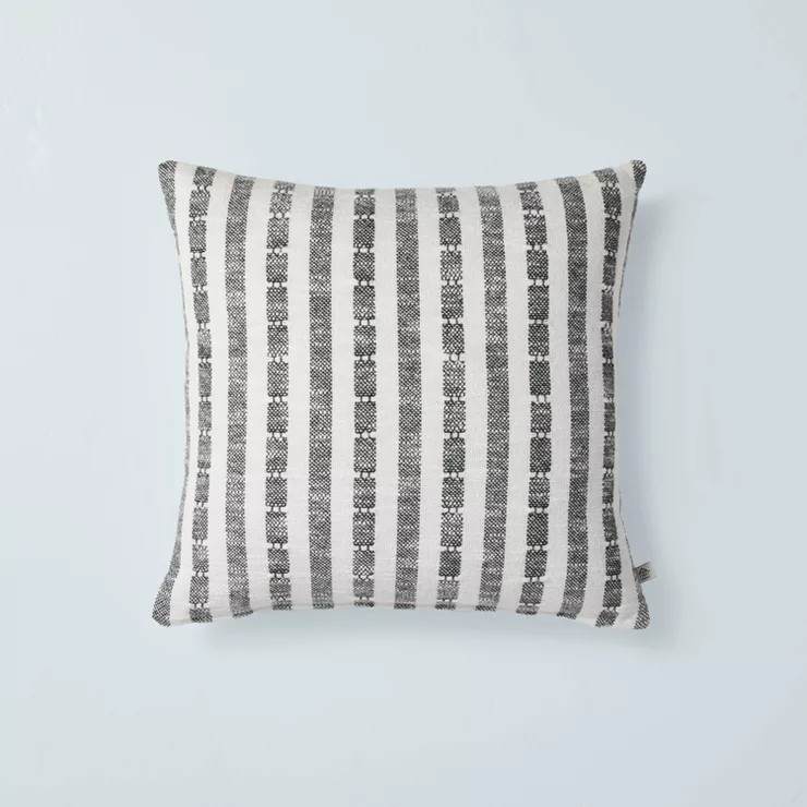Vertical Texture Stripe Square Throw Pillow - Hearth & Hand™ with Magnolia | Target