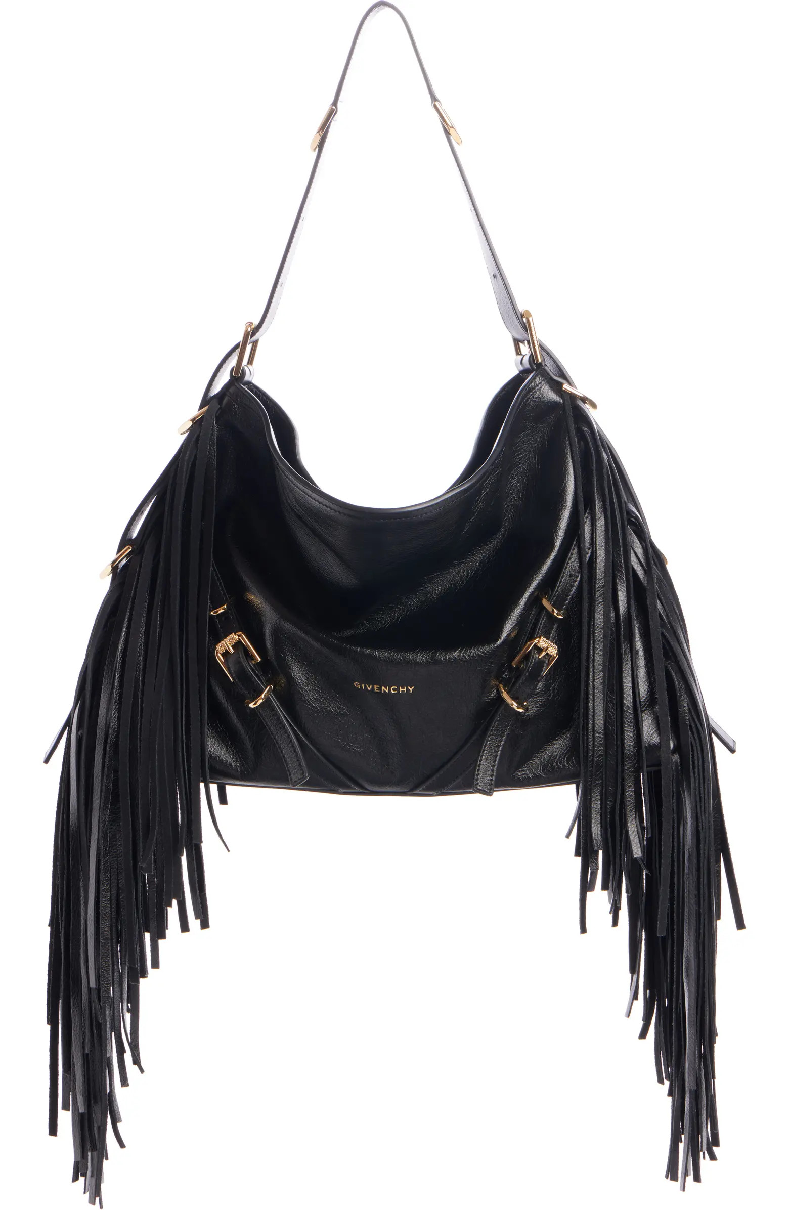 Medium Voyou Fringe Leather Hobo Bag | Nordstrom