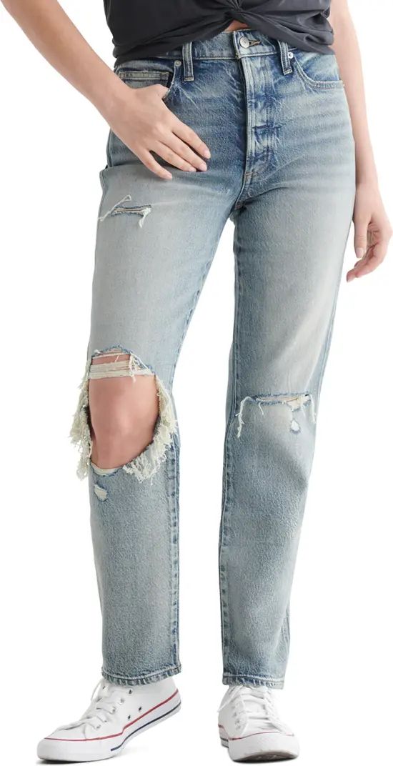 Drew Ripped High Waist Mom Jeans | Nordstrom