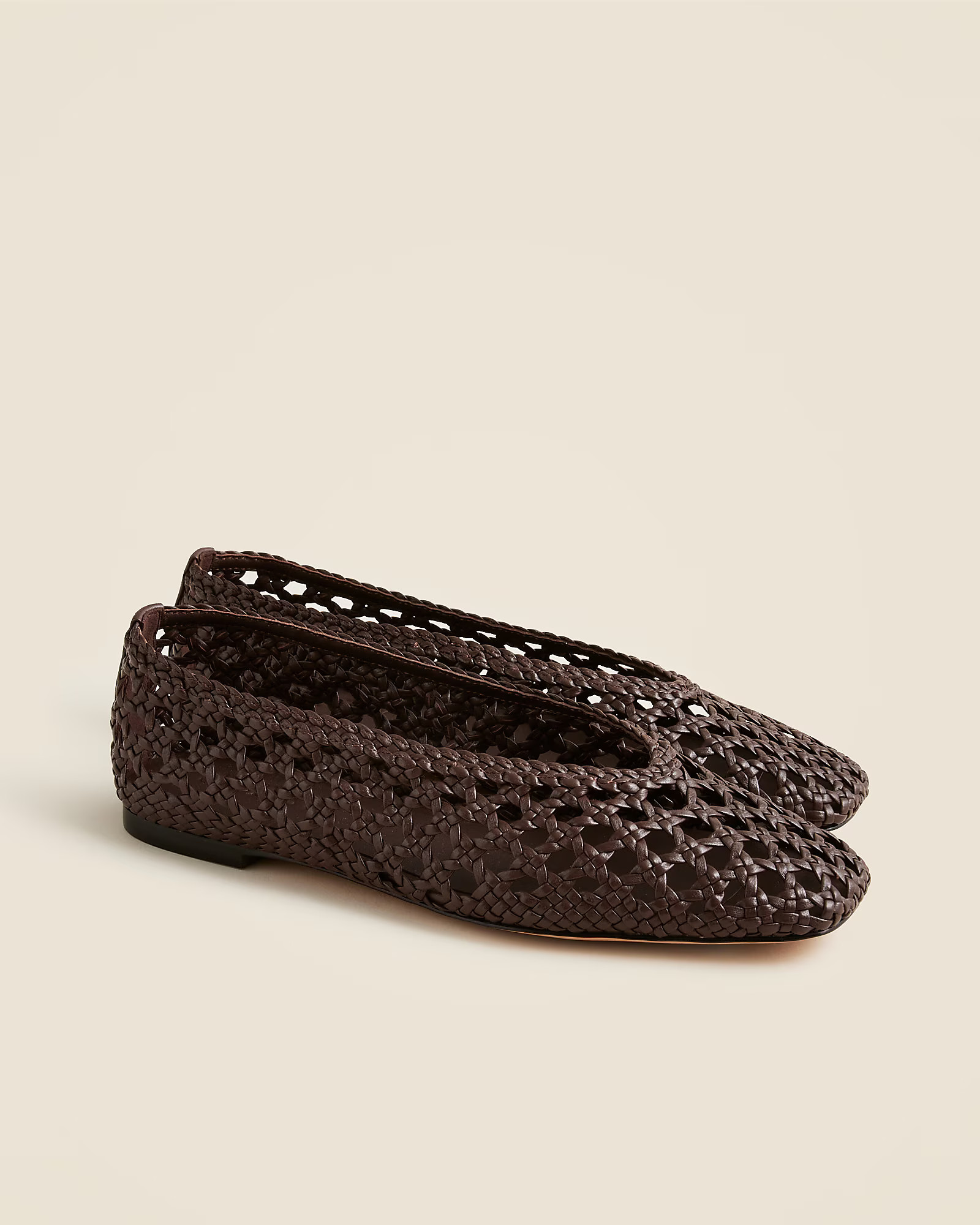 Quinn handwoven ballet flats in leather | J. Crew US
