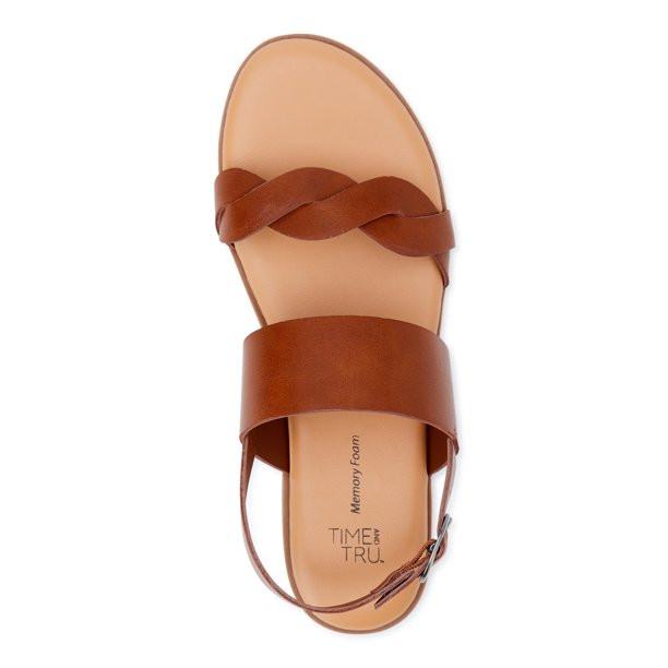 Time and Tru Women's Twist Strap Sandals | Walmart (US)