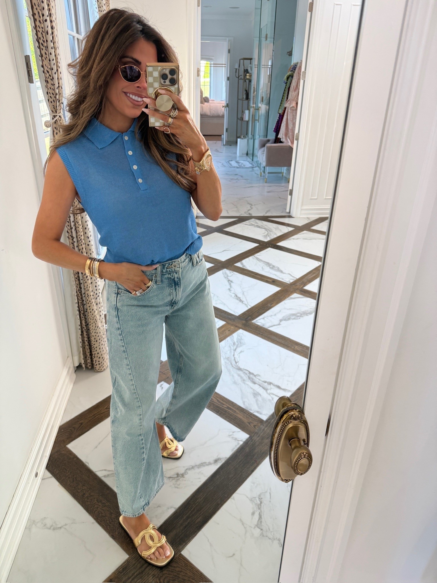 Wearing a medium in this knit polo and 29/ US 8 in jeans! Loving this pop of color 💙

Zara fashion, Zara finds, Polo shirt, Light wash jeans, Gemme Beauty, Emily Gemma

#LTKootd #LTKmorningroutine #LTKgrwm