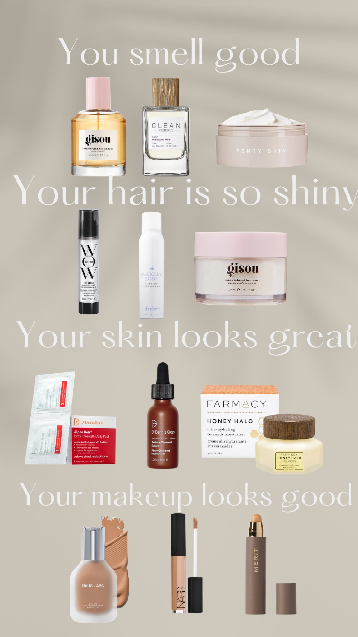 Current favs in each category! 

#LTKGiftGuide #LTKbeauty #LTKstyletip