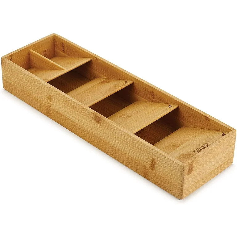 Joseph Joseph DrawerStore Bamboo Drawer Organizer for Silverware, Cutlery & Flatware | Walmart (US)