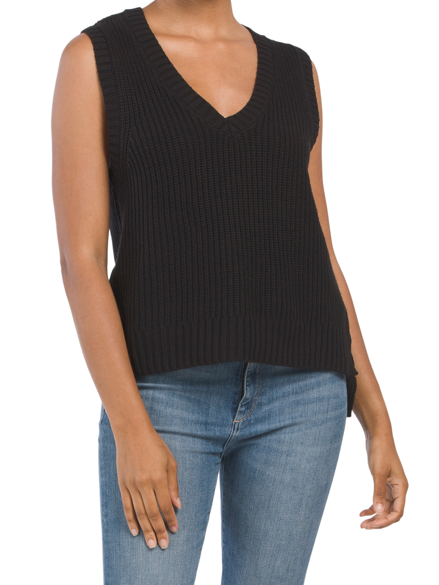 V-neck Ribbed Sweater Vest | TJ Maxx