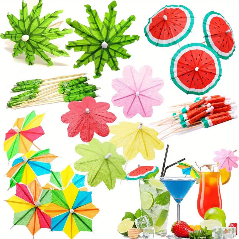 100pcs, Cocktail Drink Umbrellas Picks, Tropical Hawaiian Cocktail Umbrellas Mini Paper Umbrellas... | Temu Affiliate Program