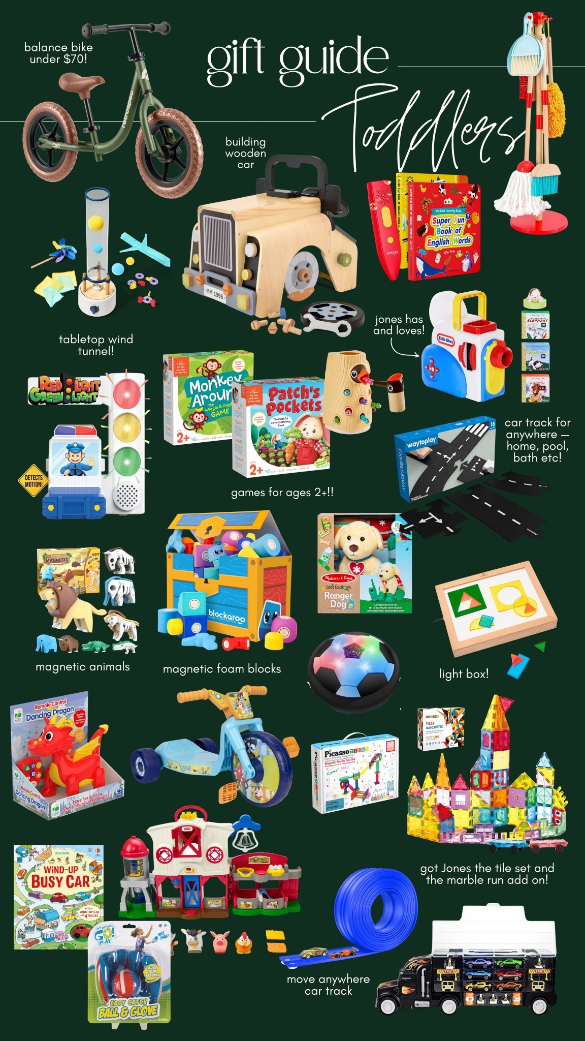 Toddler Gift Guide! My son will be 22 months at Christmas time and all of this is perfect for him now and to grow into! 

#toddler #boy #giftguide #2yearold #christmas #giftidea #kids #toys #santa

#LTKGiftGuide #LTKHoliday #LTKKids