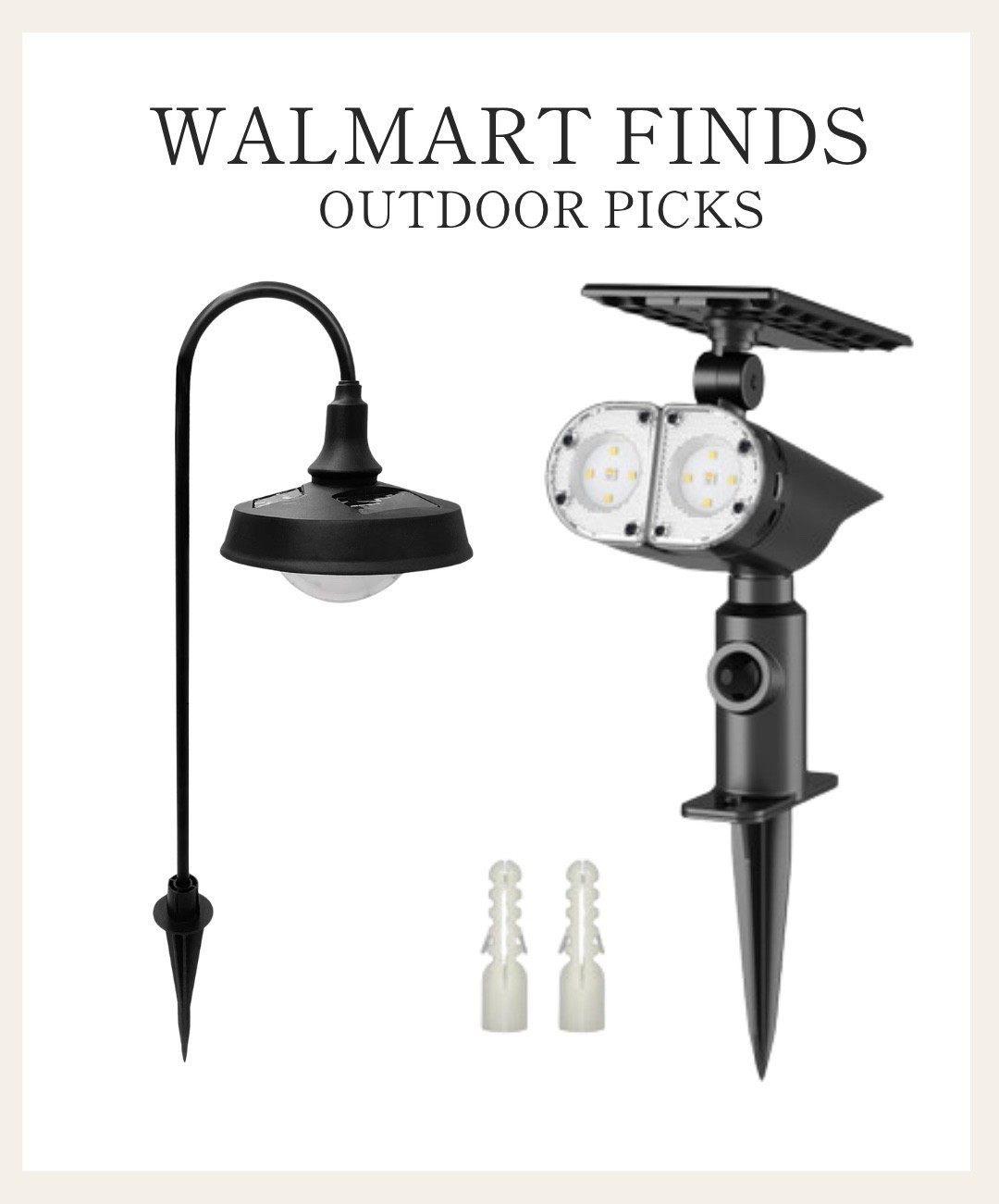 We have used both of these solar powered lights at our house. They are so easy to use and affordable!