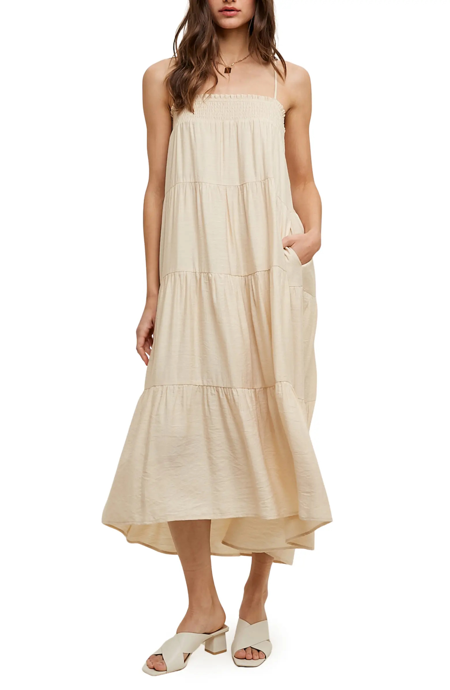 Tiered Midi Dress | Nordstrom Rack