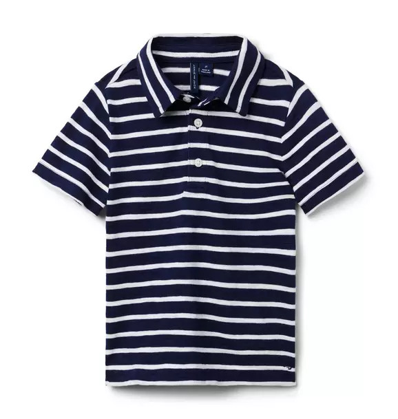 The Striped Slub Polo | Janie and Jack