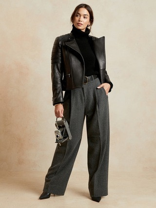 Leather Moto Jacket | Banana Republic (US)