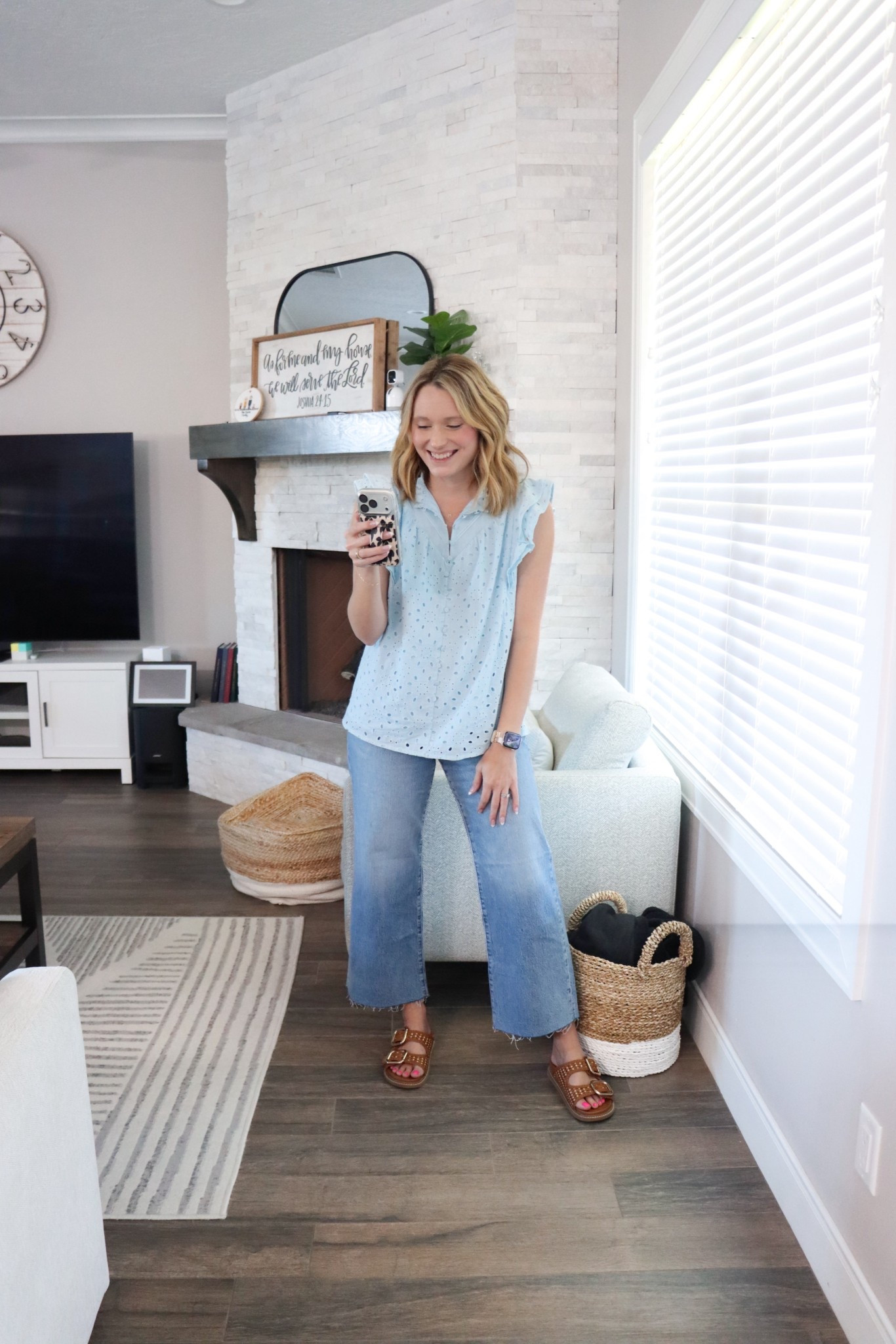 Loving this Eyelet top from Amazon - love the cut of this top with flutter sleeves.

//
Eyelet top
Spring top
Summer top

#LTKFestival #LTKgrwm #LTKootd