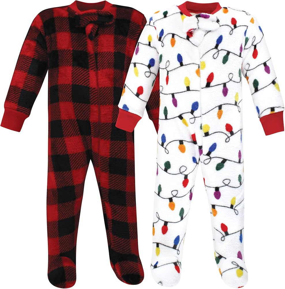 Hudson Baby Baby Girls' Plush Sleep and Play | Amazon (US)