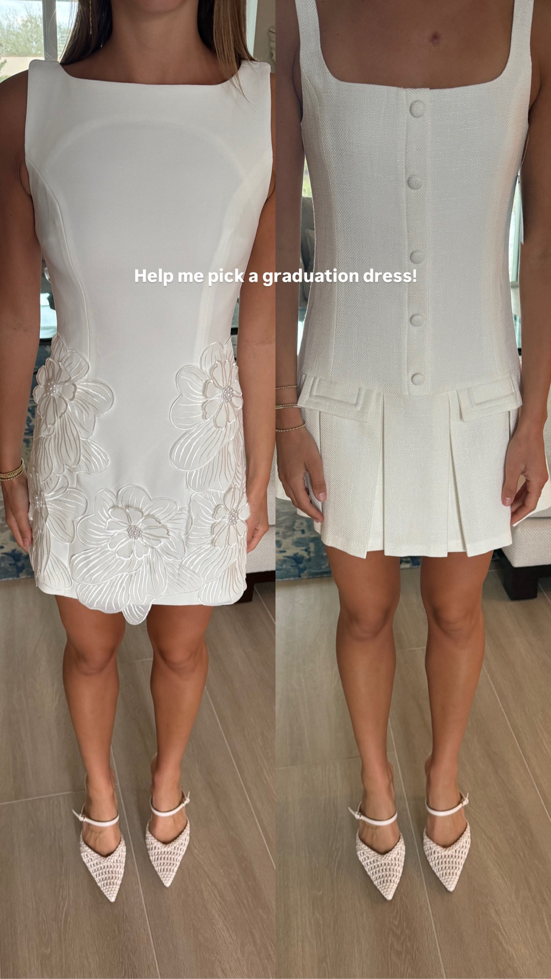 Help me pick a graduation dress! I found SO many cute white dresses at Dillards and now I can’t pick!

@Dillards Inc.

#LTKSpringSale #LTKSeasonal #LTKWedding