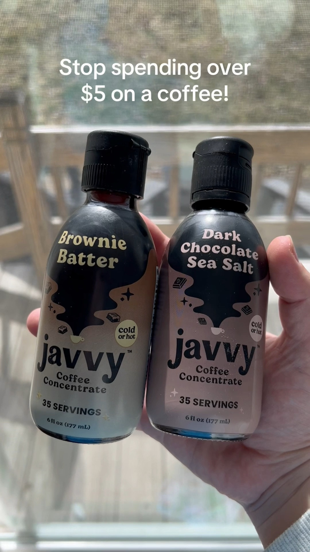 Javvy coffee concentrate is so good! I’ve loved all the flavors. 
Each bottle has 35 servings. You can use it for hot or cold coffee. I love using this for iced coffees!

#LTKHome #LTKWatchNow #LTKFindsUnder50