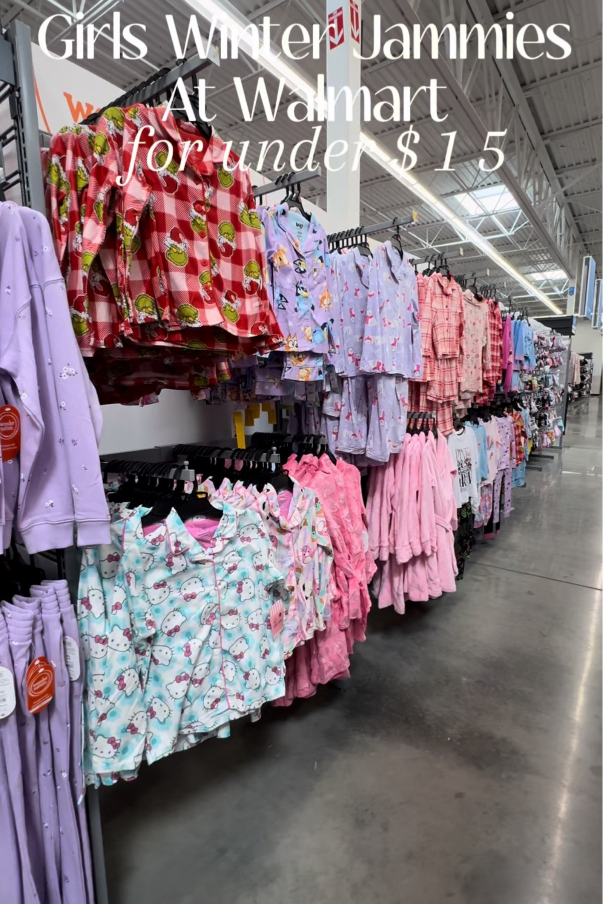 New girls Jammie’s at Walmart!