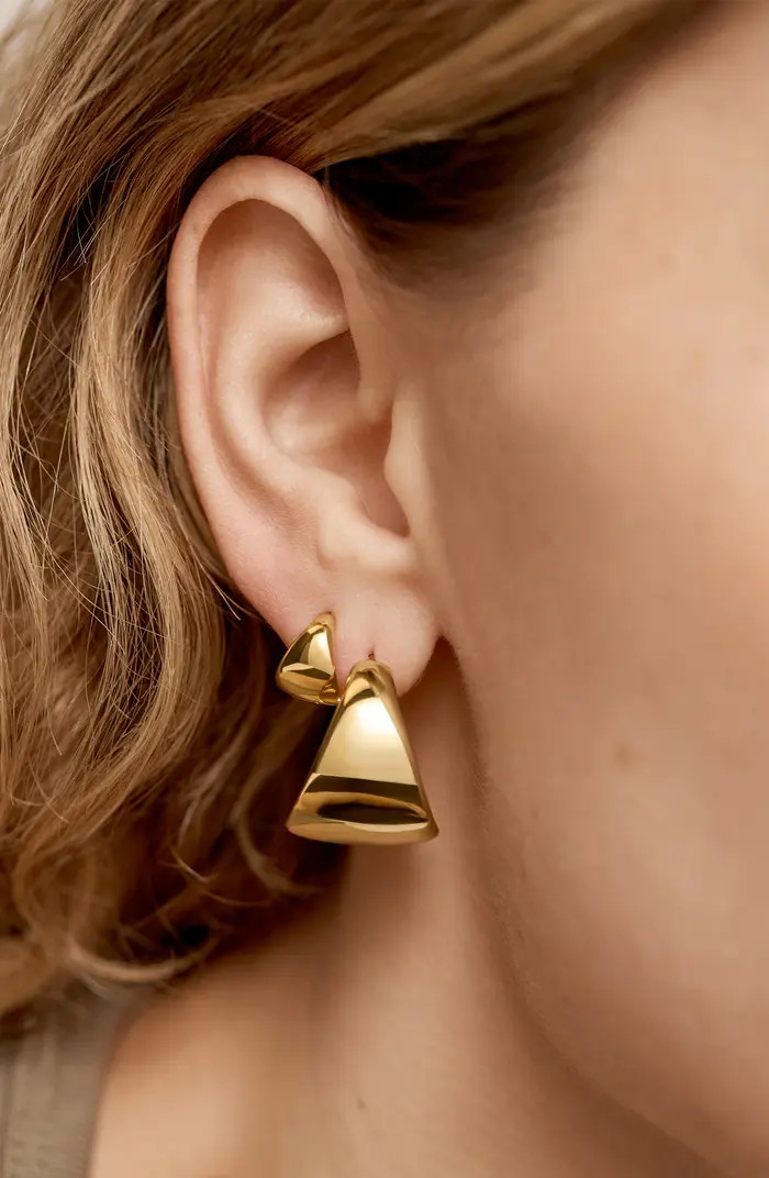 Monica Vinader Tapered Huggie Hoop Earrings | Nordstrom | Nordstrom