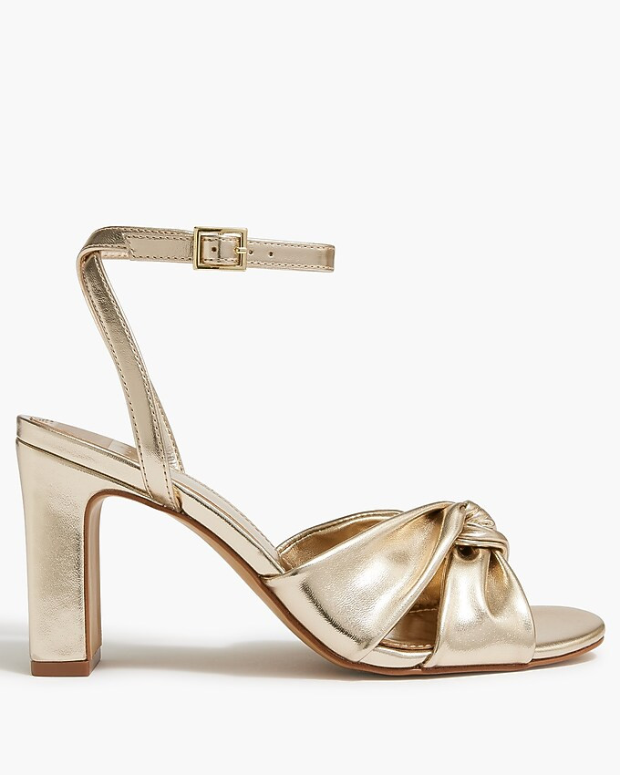 Twisted heeled sandals | J.Crew Factory