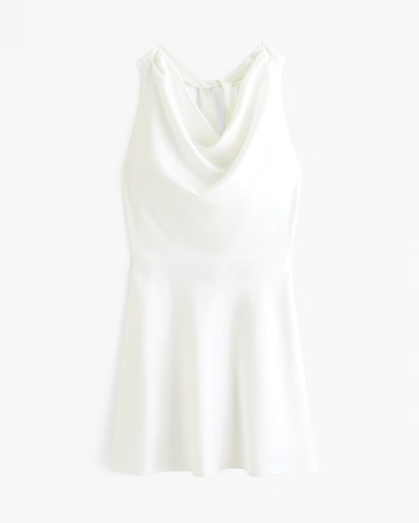 Women's Cowl Neck Halter Mini Dress | Women's Dresses & Jumpsuits | Abercrombie.com | Abercrombie & Fitch (US)