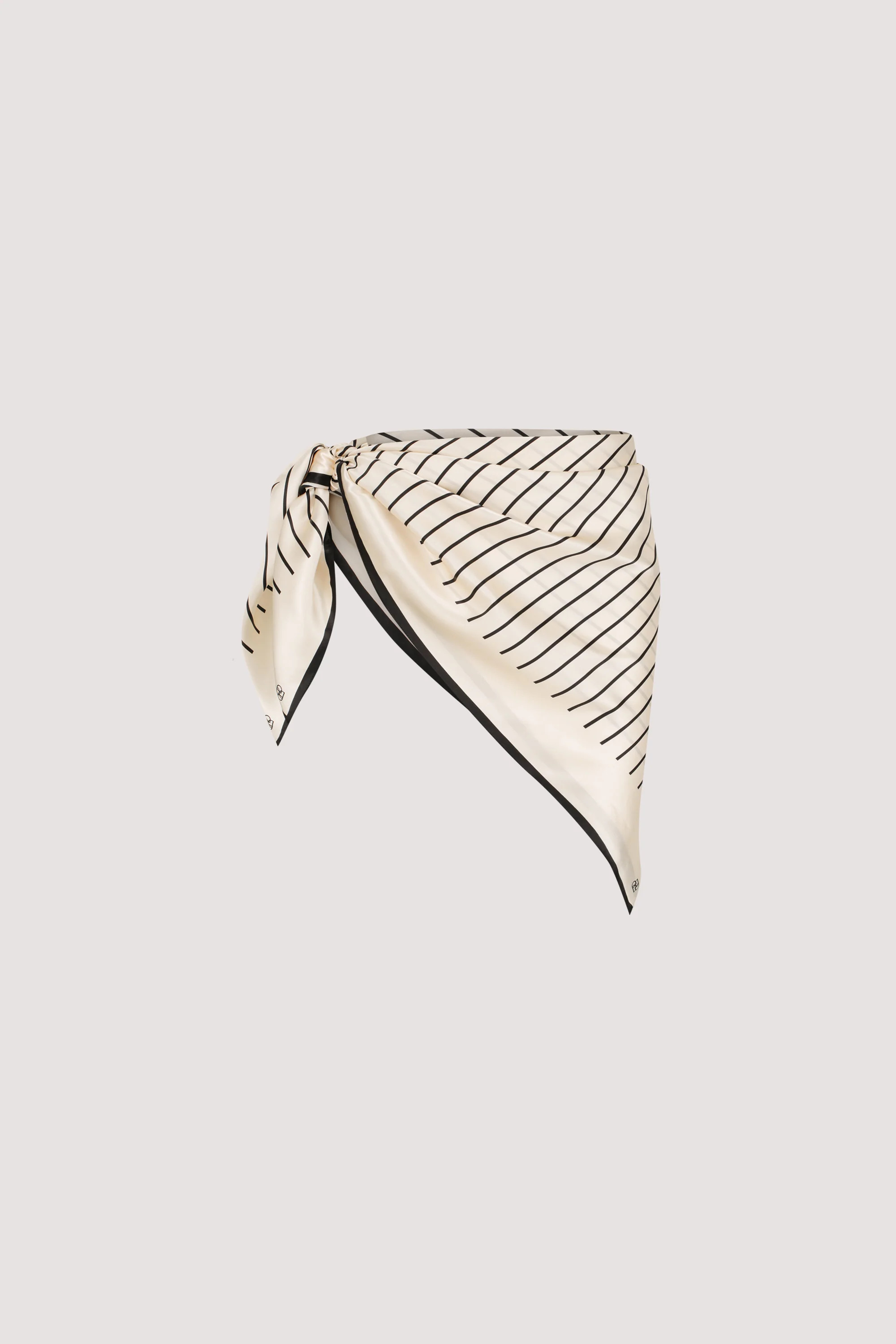 ADRIENNE CREAM SILK SCARF | DISSH