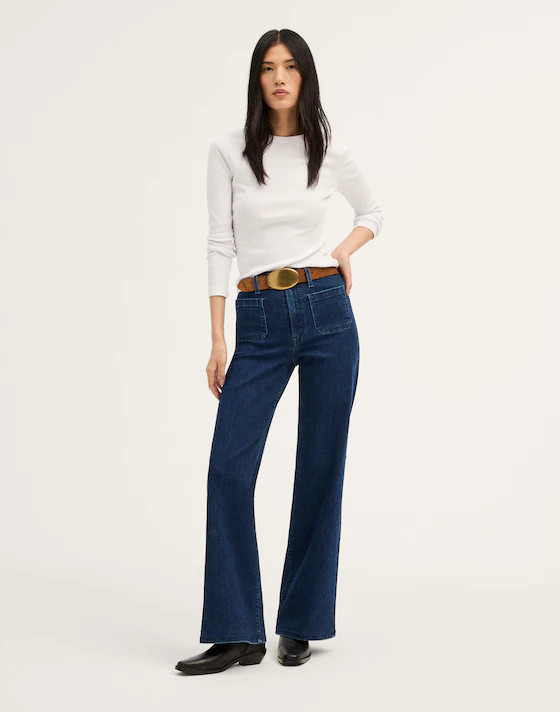 The Emmy Wide-Leg Jean in Super Stretch Denim | Madewell
