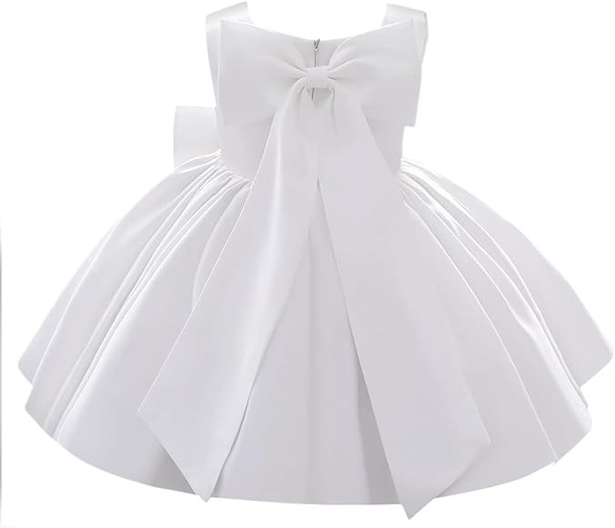 IDOPIP Flower Girl Bowknot Tutu Dress for Kids Baby Princess Wedding Bridesmaid Birthday Party Pa... | Amazon (US)