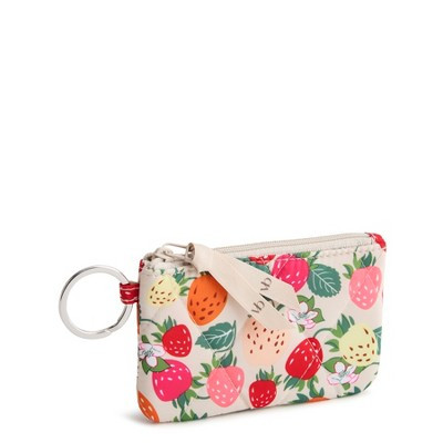 Vera Bradley Women's Outlet Ultralight Zip ID Case Bushels of Berries Pumice Stone | Target