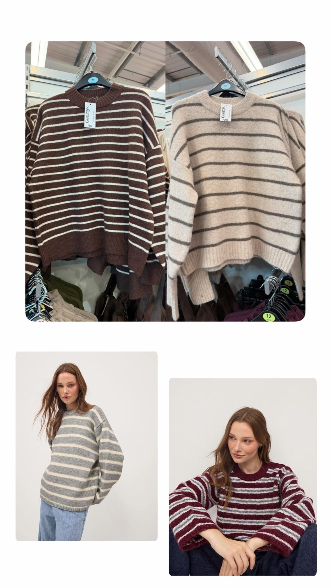 Bargain stripe jumpers 🔗 from Asda George!

#LTKuk #LTKautumn #LTKsale