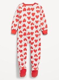 Unisex Matching Printed Micro Fleece Footed One-Piece Pajamas for Toddler &#x26; Baby | Old Navy (US)