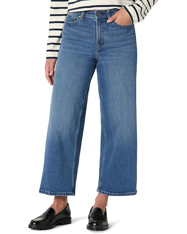Amazon Essentials Women's Low Stretch High-Rise Wide Leg Jean | Amazon (US)