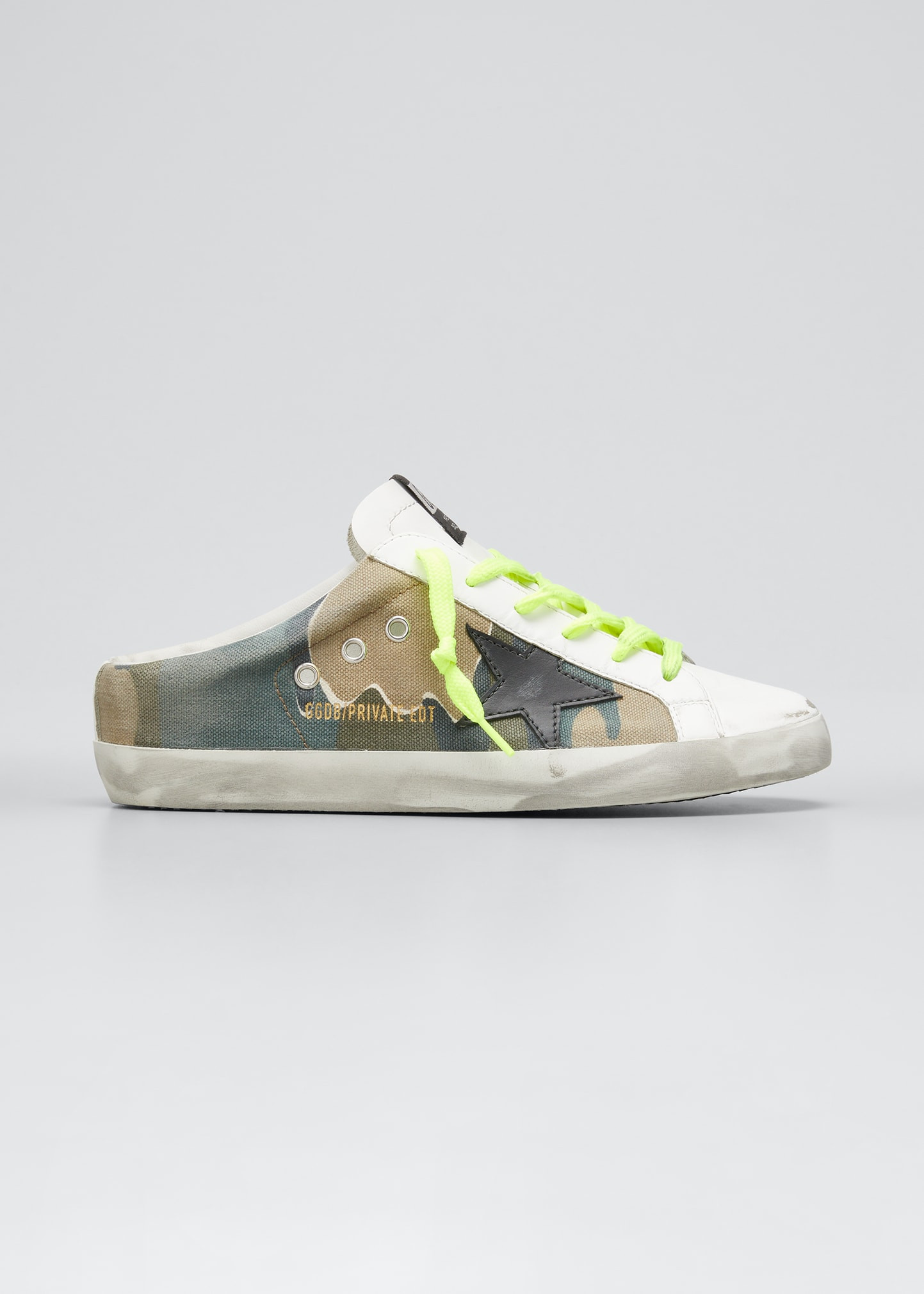 Camo Lace-Up Slide Sneakers | Bergdorf Goodman