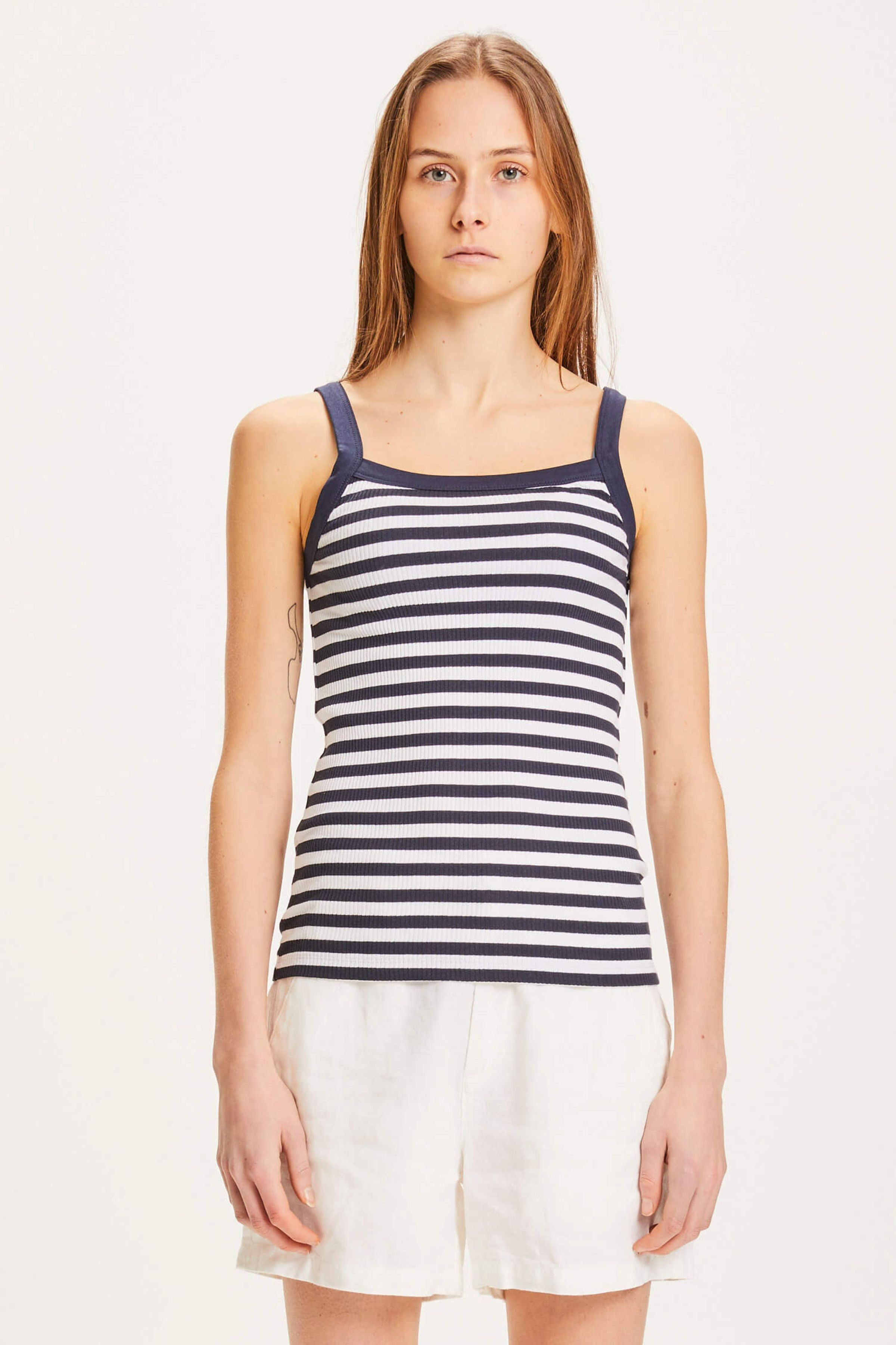Top Rose Striped Blau | LOVECO 