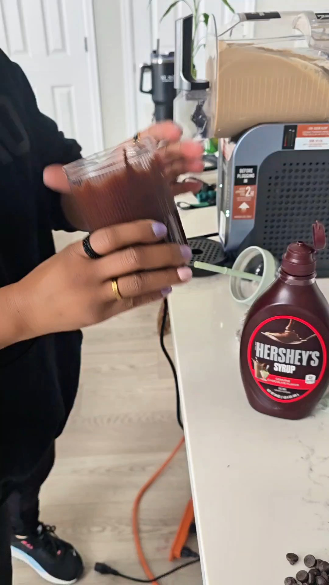 We were supposed to just test it…why she acting like she own a coffee shop now ☕😂Hashtags (5 max):#homecafe #coffeevibes #icedcoffee #reelitfeelit #over40lifestyle

#LTKmorningroutine #LTKSeasonal #LTKHome